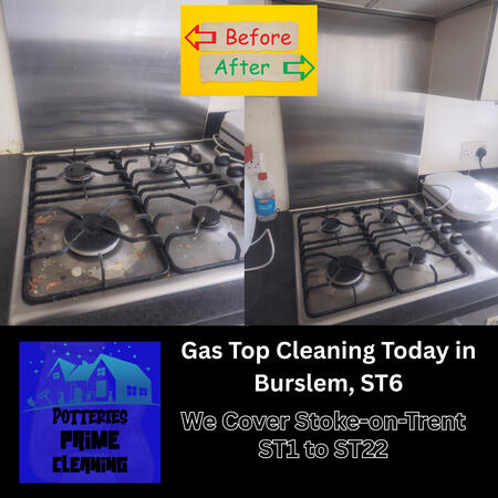Gas Top Cleaning